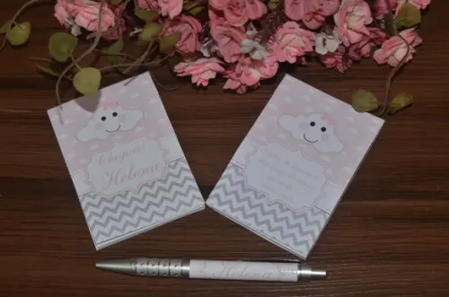 Bloquinho Personalizado com Caneta Nuvem