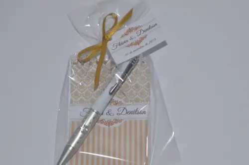 Bloquinho Personalizado com Caneta Urso