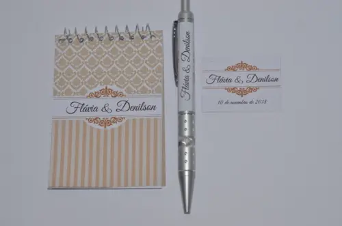 Bloquinho Personalizado com Caneta Urso