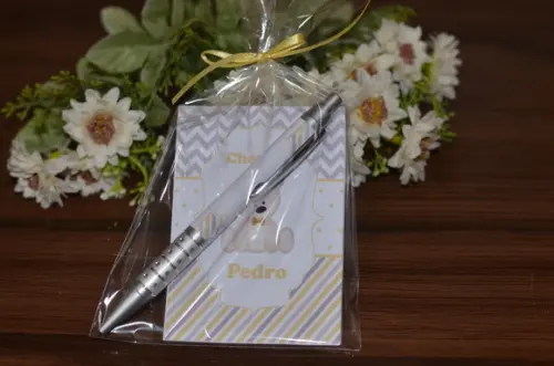 Bloquinho Personalizado com Caneta Urso