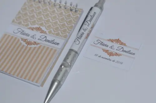 Bloquinho Personalizado com Caneta Urso