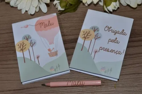 Bloquinho Personalizado com Lápis