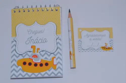 Bloquinho Personalizado com Lápis