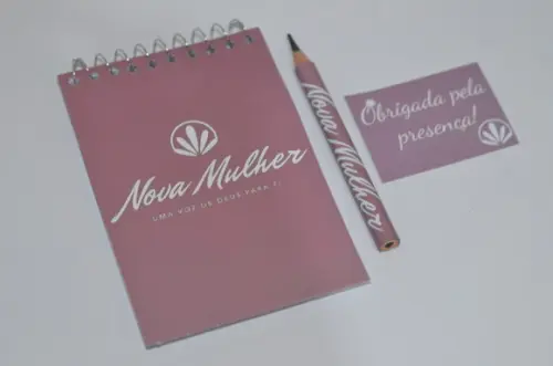 Bloquinho Personalizado com Lápis