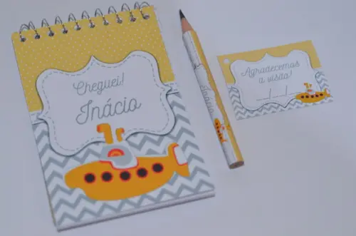 Bloquinho Personalizado com Lápis