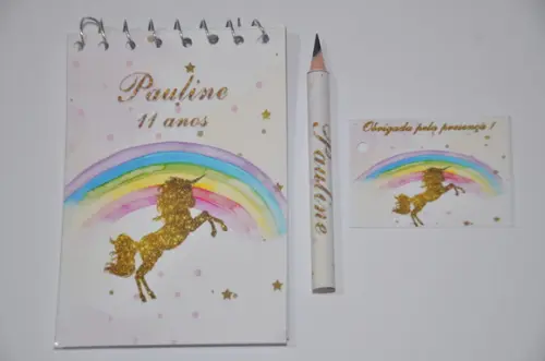 Bloquinho Personalizado com Lápis