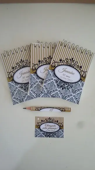 Bloquinho Personalizado com Lápis Arabesco