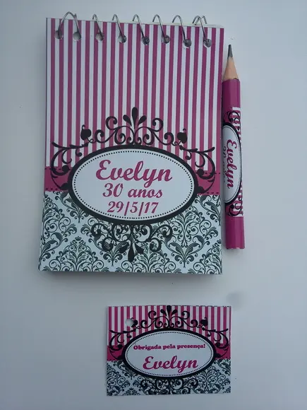 Bloquinho Personalizado com Lápis Arabesco