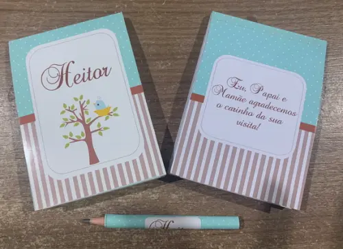 Bloquinho Personalizado com Lápis Atacado