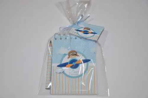 Bloquinho Personalizado com Lápis Aviador