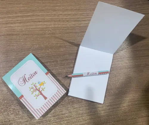 Bloquinho Personalizado com Lápis Atacado