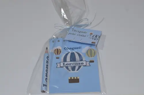 Bloquinho Personalizado com Lápis Balão