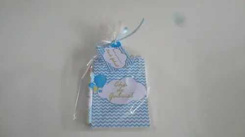 Bloquinho Personalizado com Lápis Balão Chevron