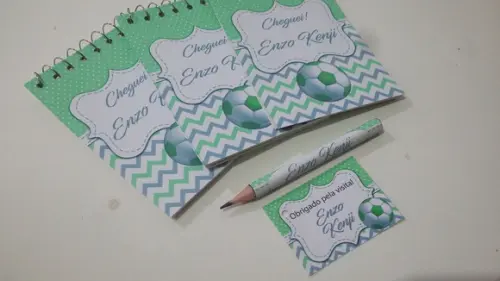 Bloquinho Personalizado com Lápis Bola