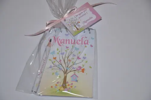 Bloquinho Personalizado com Lápis Borboleta
