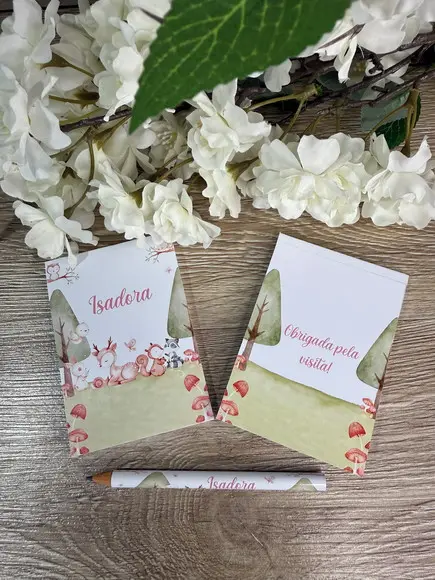 Bloquinho Personalizado com Lápis Bosque