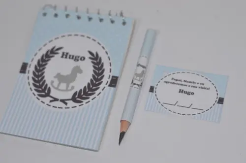 Bloquinho Personalizado com Lápis Cavalinho