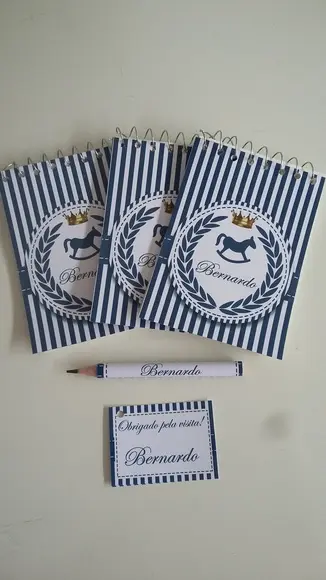 Bloquinho Personalizado com Lápis Cavalinho