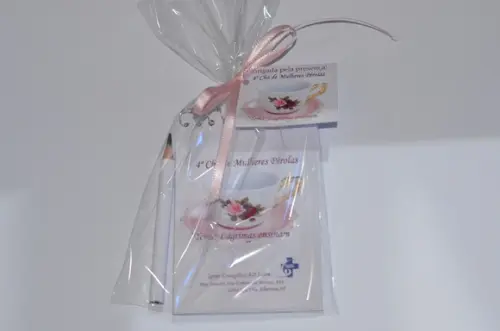 Bloquinho Personalizado com Lápis Chá de Mulheres Atacado