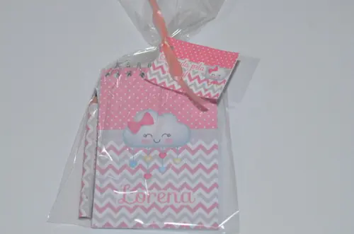 Bloquinho Personalizado com Lápis Chuva de Amor