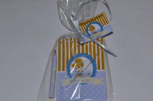 Bloquinho Personalizado com Lápis Cinderela