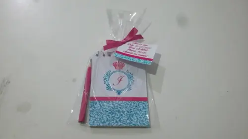 Bloquinho Personalizado com Lápis Convite
