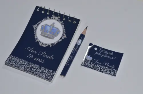 Bloquinho Personalizado com Lápis Coroa
