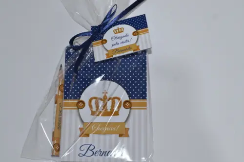 Bloquinho Personalizado com Lápis Coroa Atacado