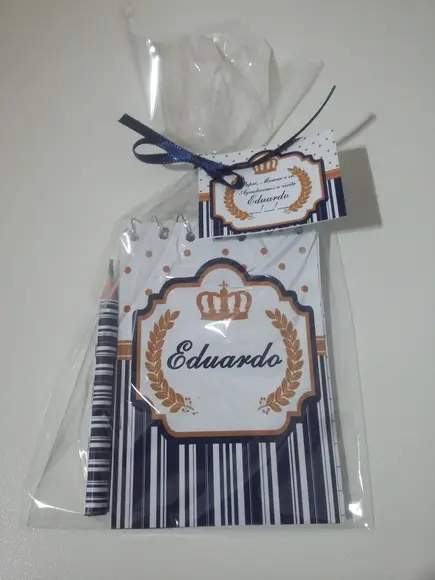 Bloquinho Personalizado com Lápis Coroa