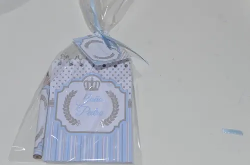 Bloquinho Personalizado com Lápis Coroa Principe