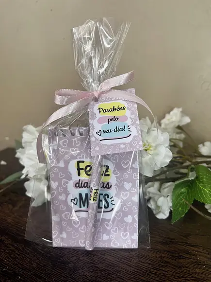 Bloquinho Personalizado com Lápis Dia das Mães