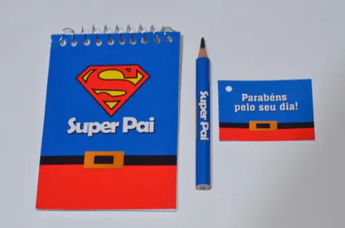 Bloquinho Personalizado com Lápis Dia dos Pais