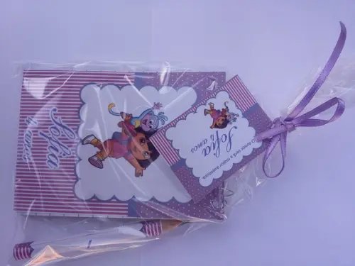 Bloquinho Personalizado com Lápis Dora Aventureira