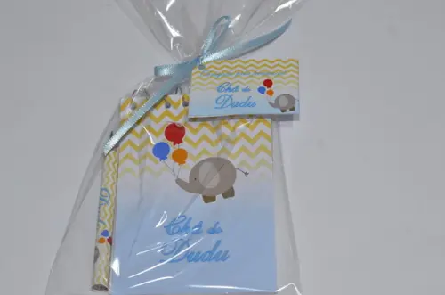 Bloquinho Personalizado com Lápis Elefantinho