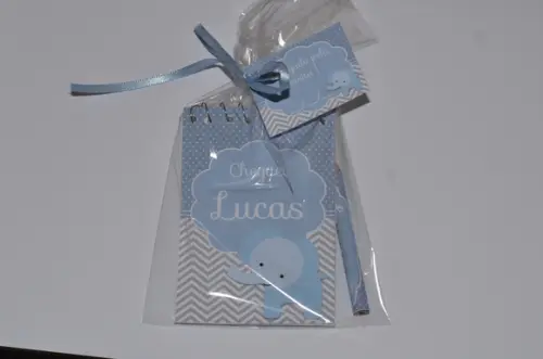 Bloquinho Personalizado com Lápis Elefantinho