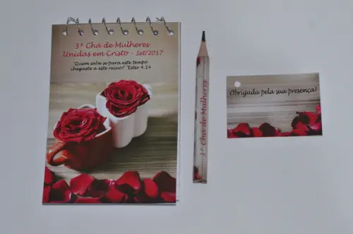 Bloquinho Personalizado com Lápis Encontro de Mulheres