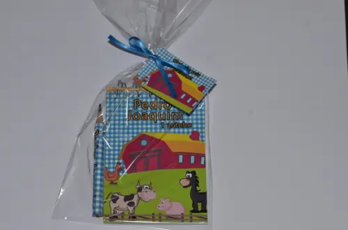 Bloquinho Personalizado com Lápis Fazendinha
