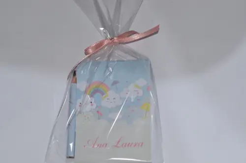 Bloquinho Personalizado com Lápis Floral