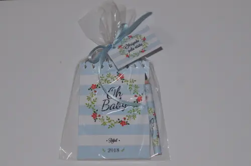 Bloquinho Personalizado com Lápis Floral