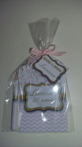 Bloquinho Personalizado com Lápis Floral
