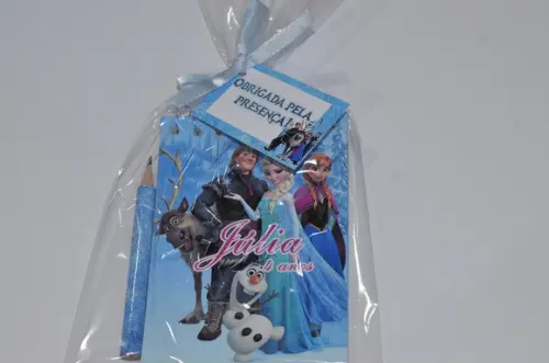 Bloquinho Personalizado com Lápis Frozen