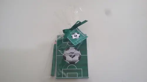 Bloquinho Personalizado com Lápis Futebol