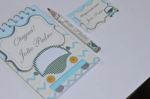 Bloquinho Personalizado com Lápis Fusca
