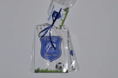 Bloquinho Personalizado com Lápis Futebol