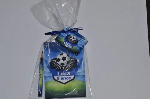 Bloquinho Personalizado com Lápis Futebol