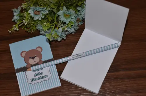 Bloquinho Personalizado com Lapis Grande