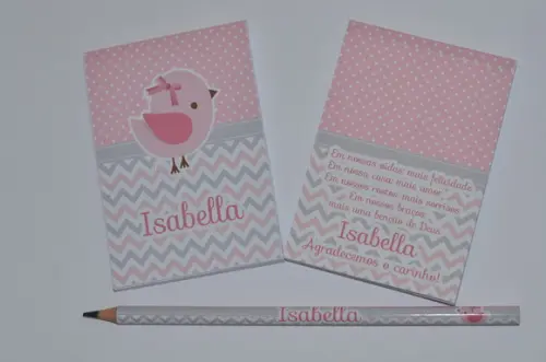 Bloquinho Personalizado com Lápis Grande