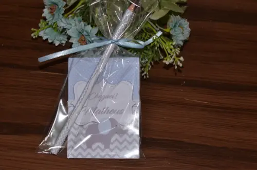 Bloquinho Personalizado com Lápis Grande Elefante