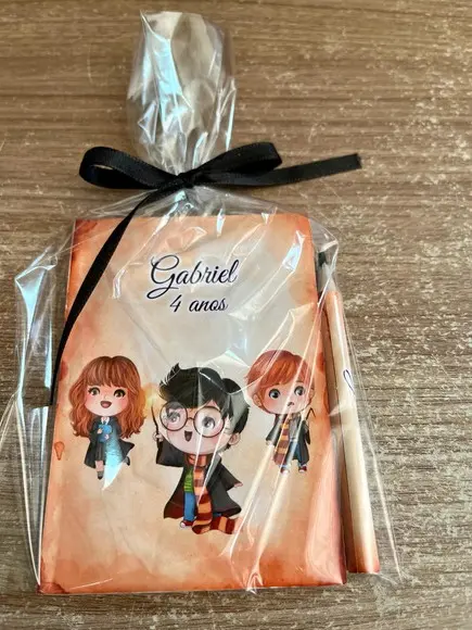Bloquinho Personalizado com Lápis Harry Potter