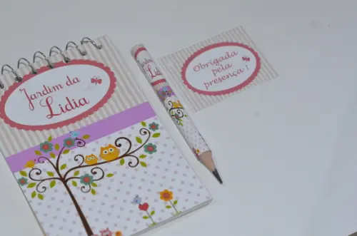 Bloquinho Personalizado com Lápis Jardim